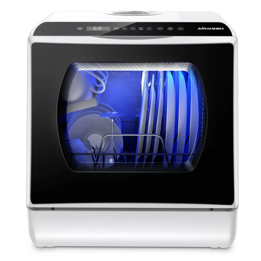 0443B55F-B938-D09D-B1D7-66532A23F157 Portable Countertop Dishwasher with 5-Liter Built-In Water Tank and Air-Dry Function, 5 Washing Programs - Image 1